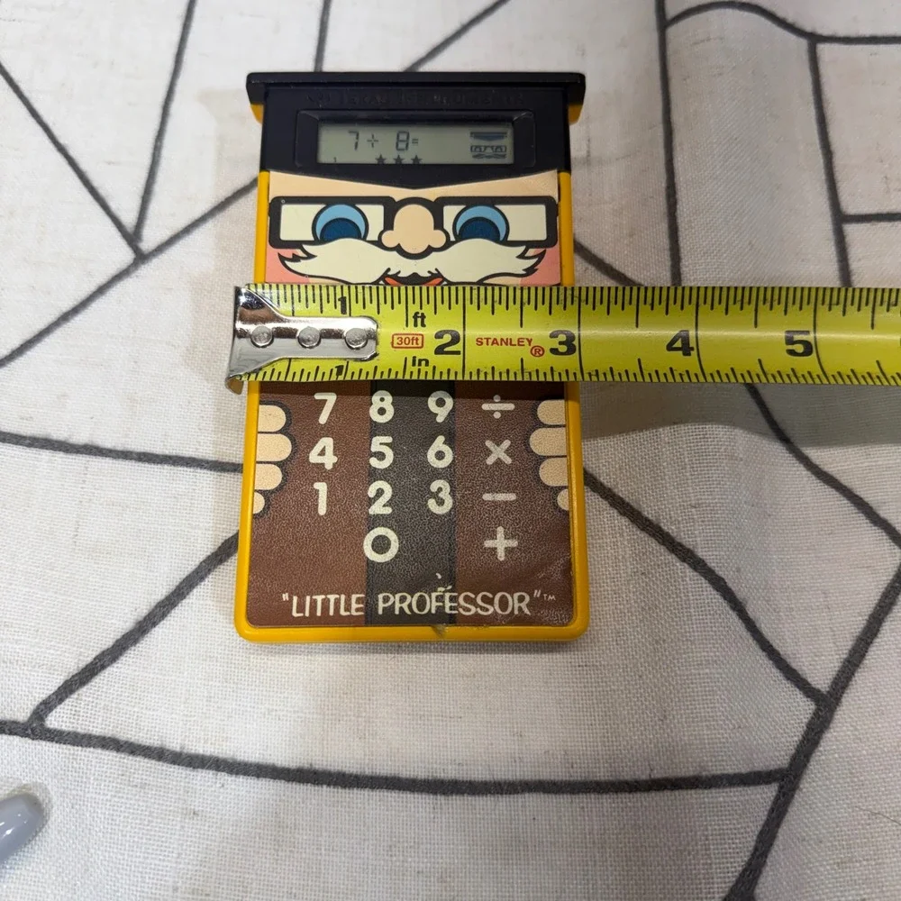 Texas Instruments Little Professor Learning Tool OS Yellow Vintage Math Toy